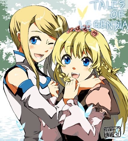 shirley fennes and stella telmes (tales of and 1 more) drawn by hantsuke_(koba_h)