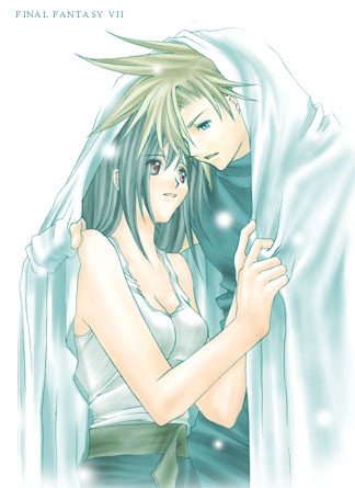 tifa lockhart and cloud strife (final fantasy and 1 more) drawn by rendezvous