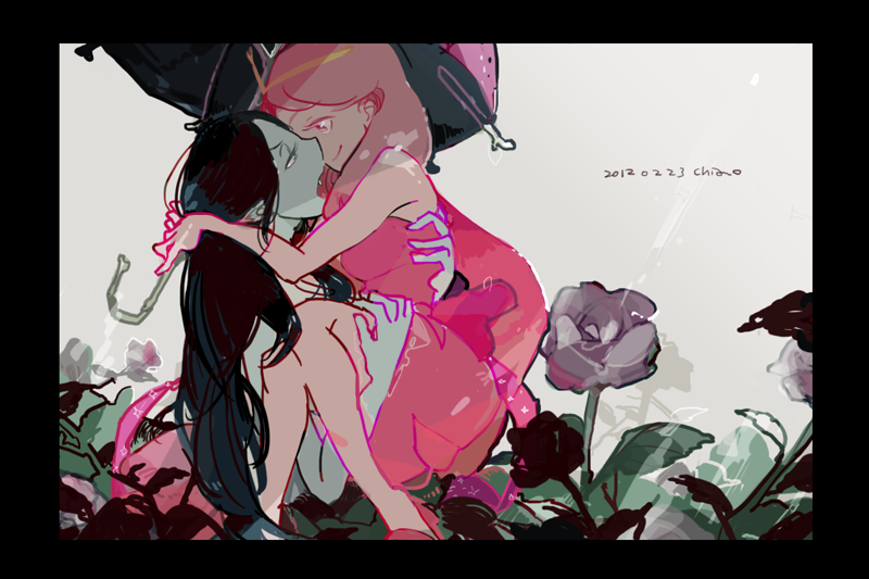 marceline abadeer and princess bonnibel bubblegum (adventure time) drawn by chiao