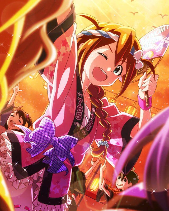 mochizuki anna, kasuga mirai, and baba konomi (idolmaster and 1 more)