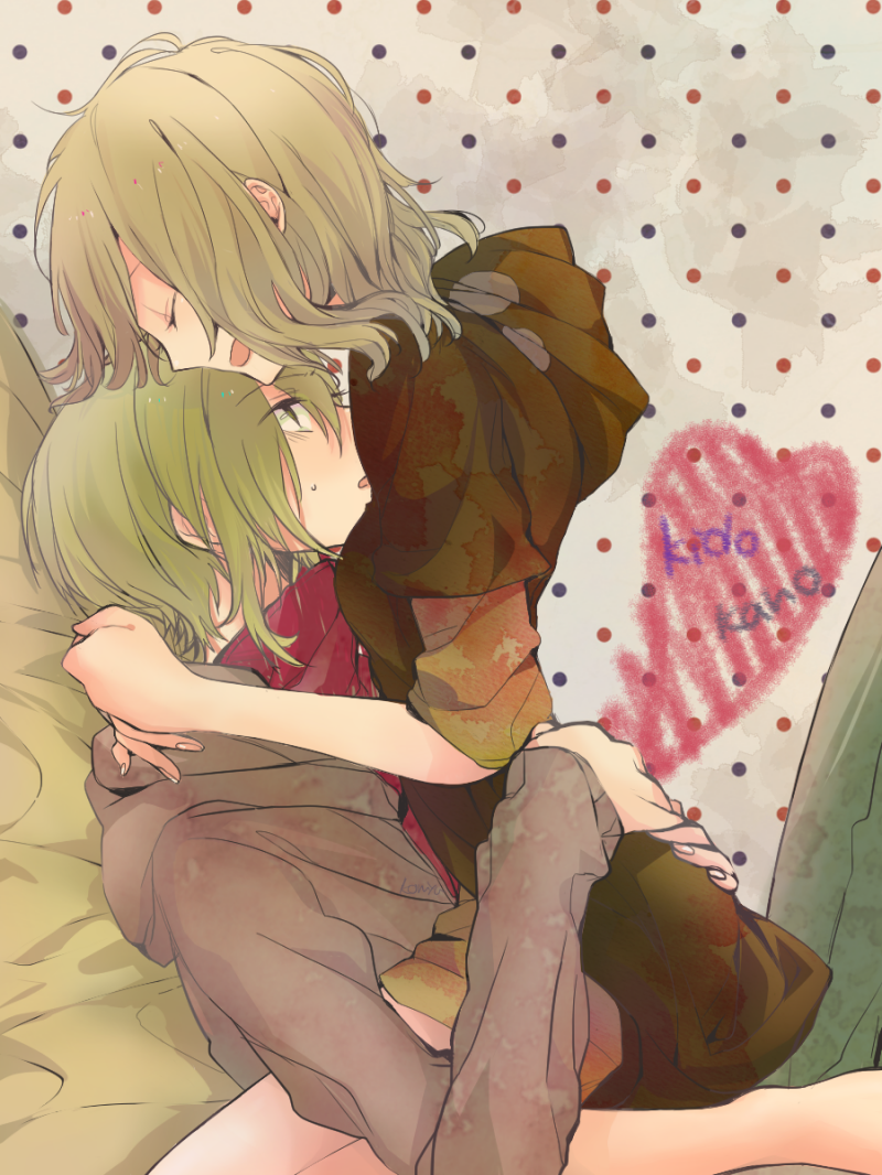 kido tsubomi and kano shuuya (kagerou project) drawn by komyu_(masheri)