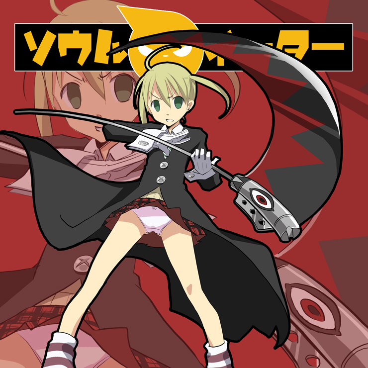 maka albarn and soul evans (soul eater) drawn by miyao_ryuu