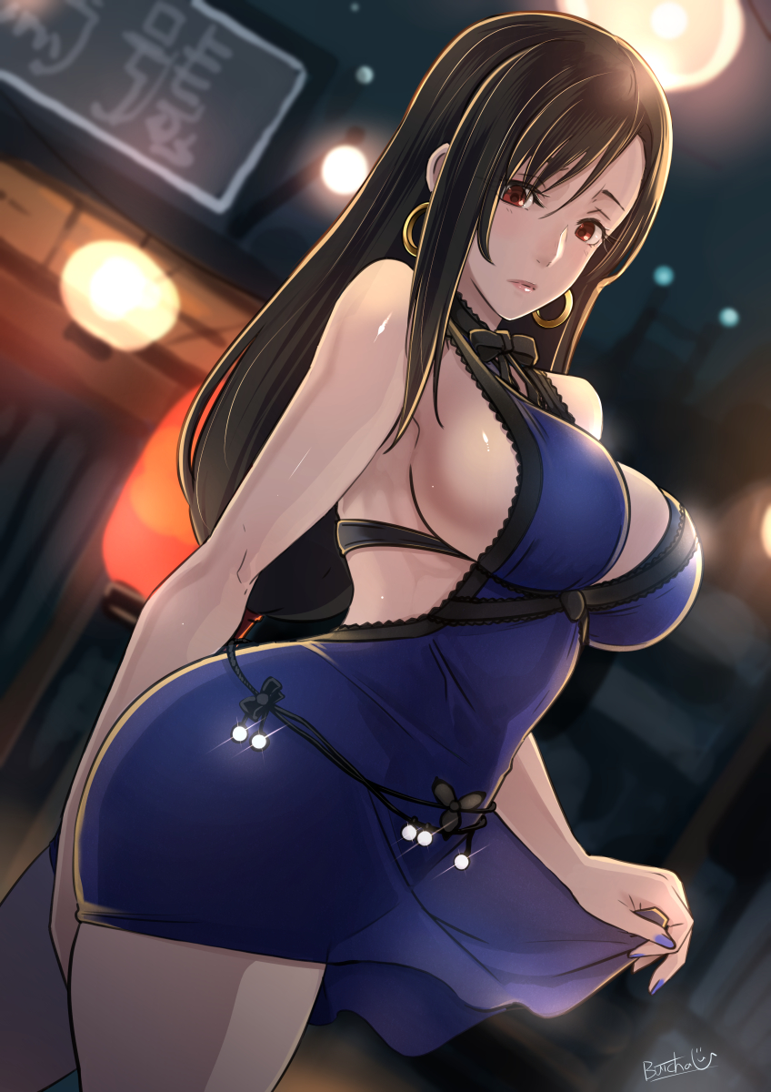 tifa lockhart (final fantasy and 2 more) drawn by butcha-u