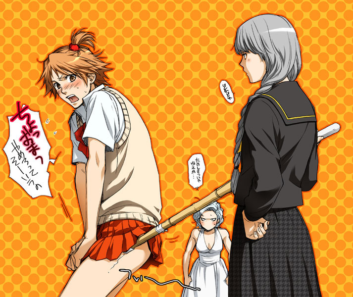 narukami yu, hanamura yousuke, and tatsumi kanji (persona and 1 more) drawn by ruru_(ultimatepowers.info.)