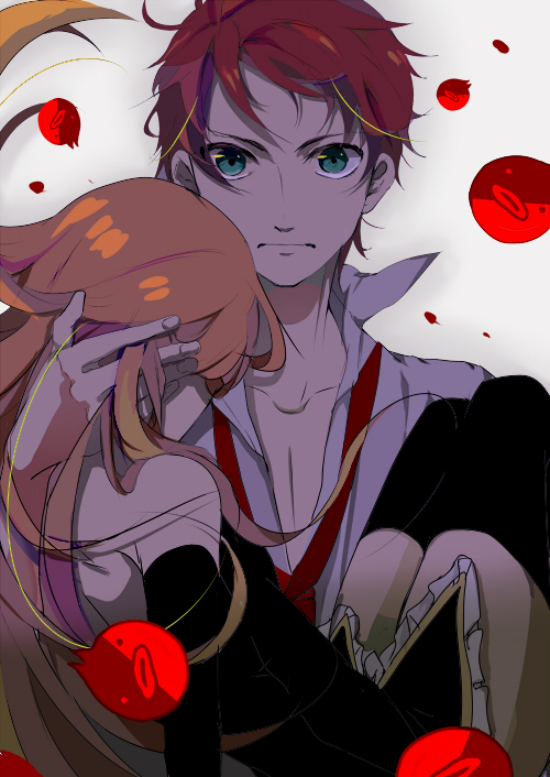takakura himari, princess of the crystal, and takakura kanba (mawaru penguindrum) drawn by chia