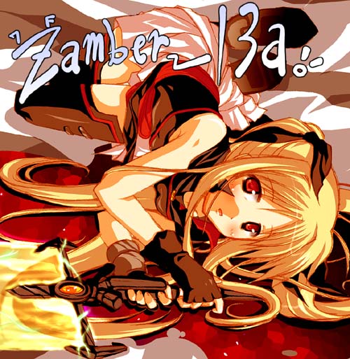 fate testarossa and bardiche (lyrical nanoha and 2 more) drawn by utsurogi_angu