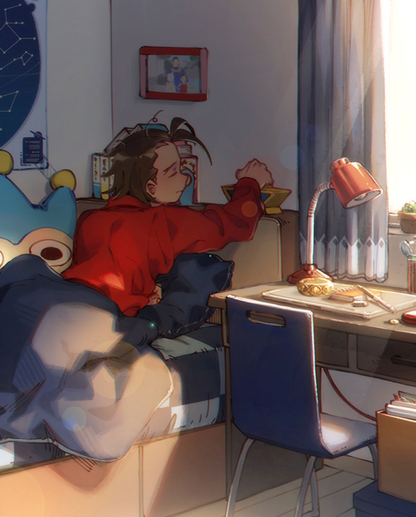 apollo justice and blue badger (ace attorney) drawn by hi-fi_(fijazzy)