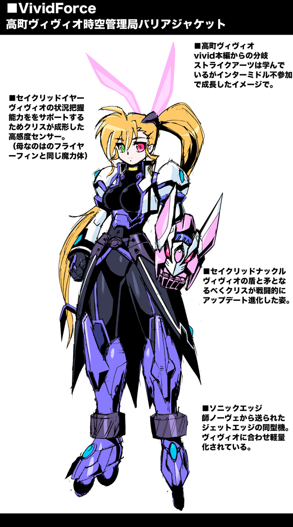 vivio and sacred heart (lyrical nanoha and 1 more) drawn by m_ganzy