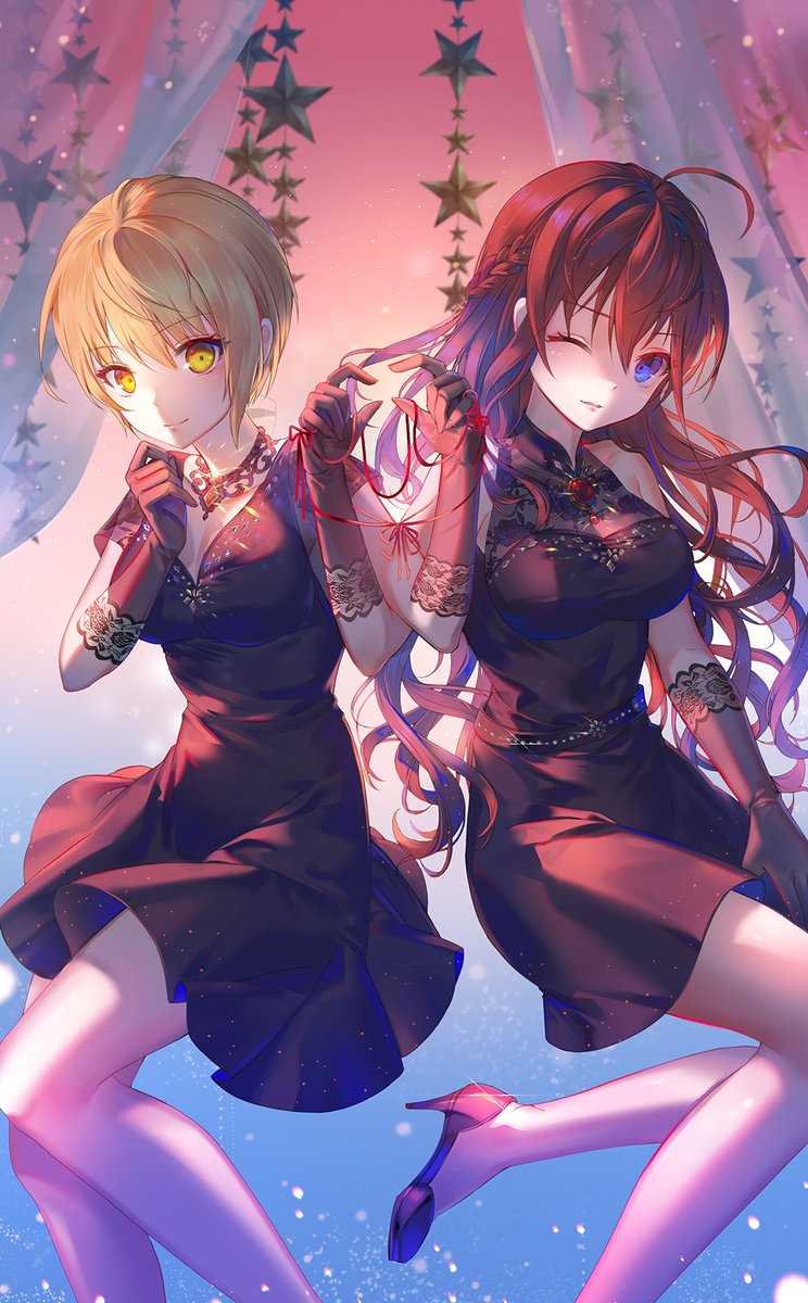 ichinose shiki and miyamoto frederica (idolmaster and 2 more) drawn by shenteita