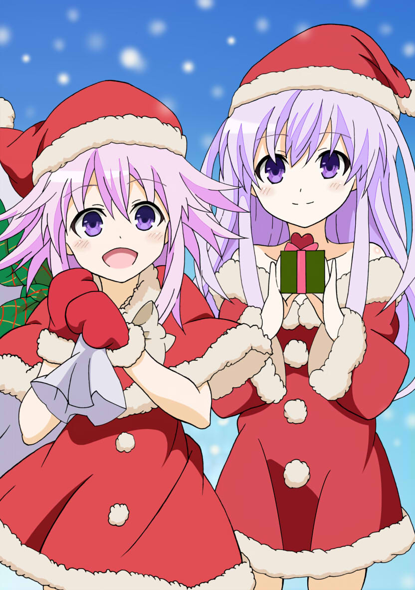 neptune and nepgear (neptune) drawn by k_(nura-rikuo)