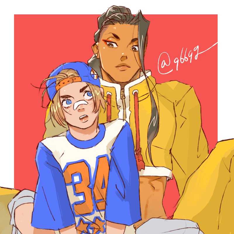 luke sullivan and jamie siu (street fighter and 1 more) drawn by kurononekojyo
