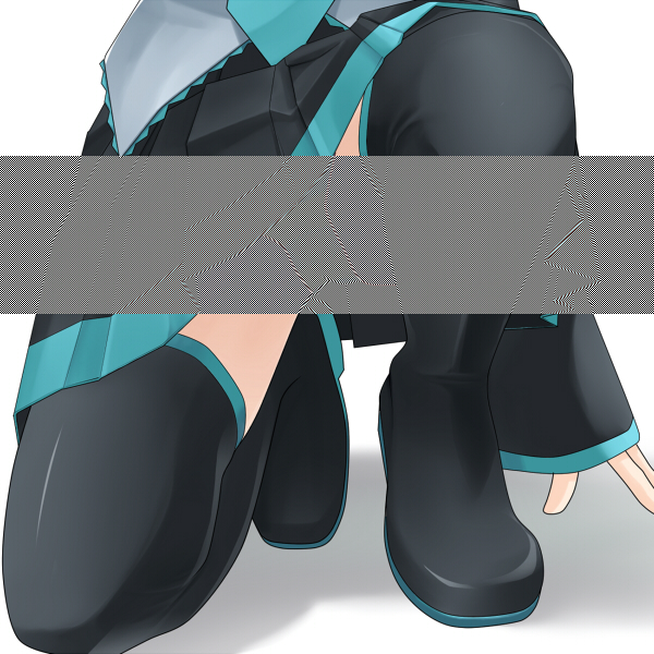 hatsune miku (vocaloid) drawn by eto_(ikumika)