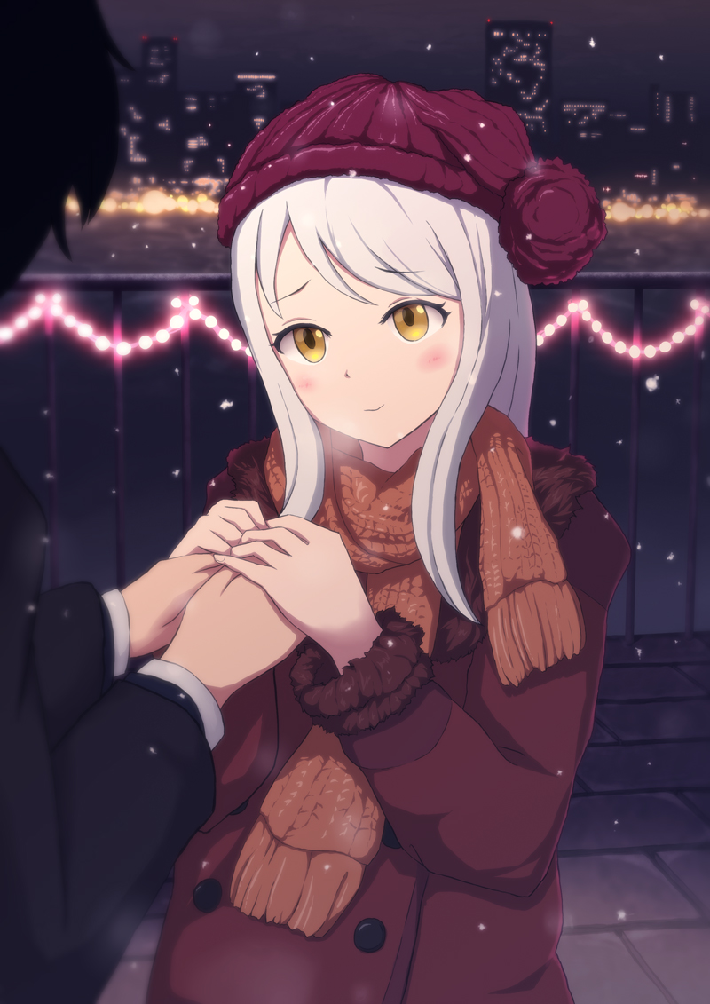 eve santaclaus (idolmaster and 1 more) drawn by knj