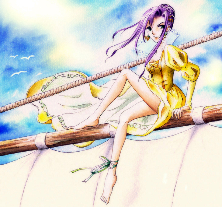 faris scherwiz and sarisa highwind tycoon (final fantasy and 1 more) drawn by franca-blanca