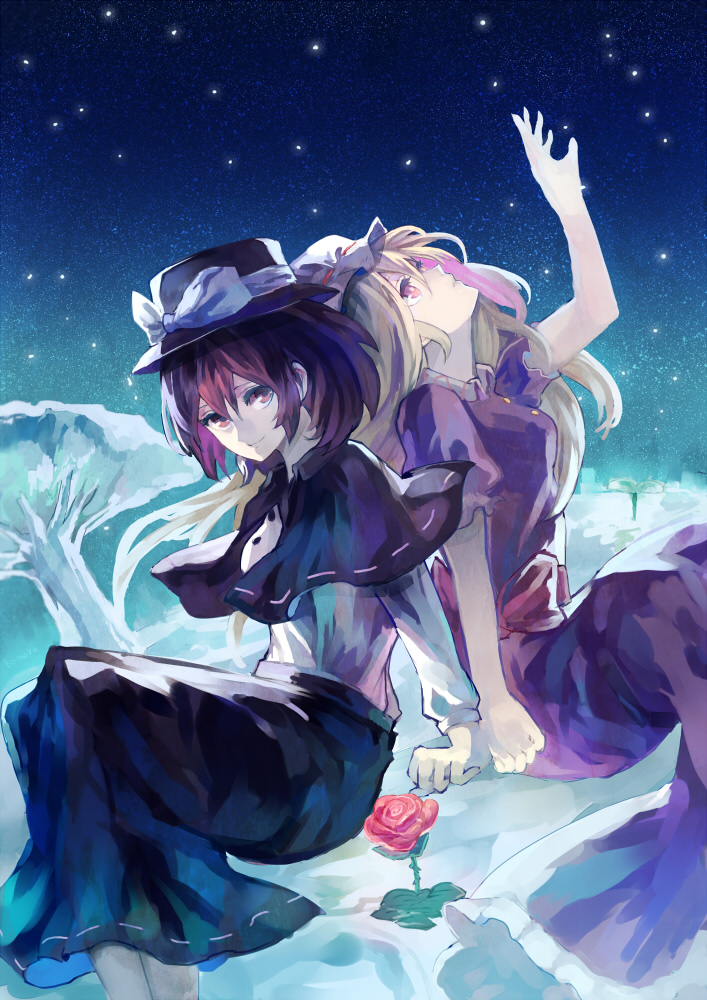 usami renko and maribel hearn (touhou and 1 more) drawn by kotaro-nosuke