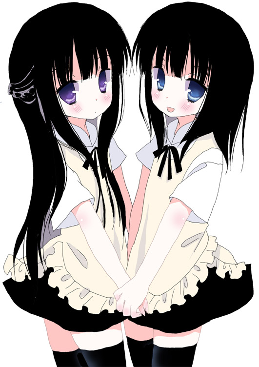 yamada aoi and shirakiin ririchiyo (working!! and 1 more) drawn by kuzuhara_rina
