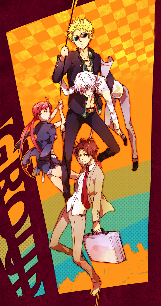 accelerator, musujime awaki, tsuchimikado motoharu, unabara mitsuki, and etzali (toaru majutsu no index and 1 more) drawn by mmt37