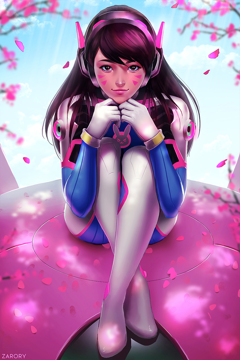 d.va (overwatch and 1 more) drawn by zarory