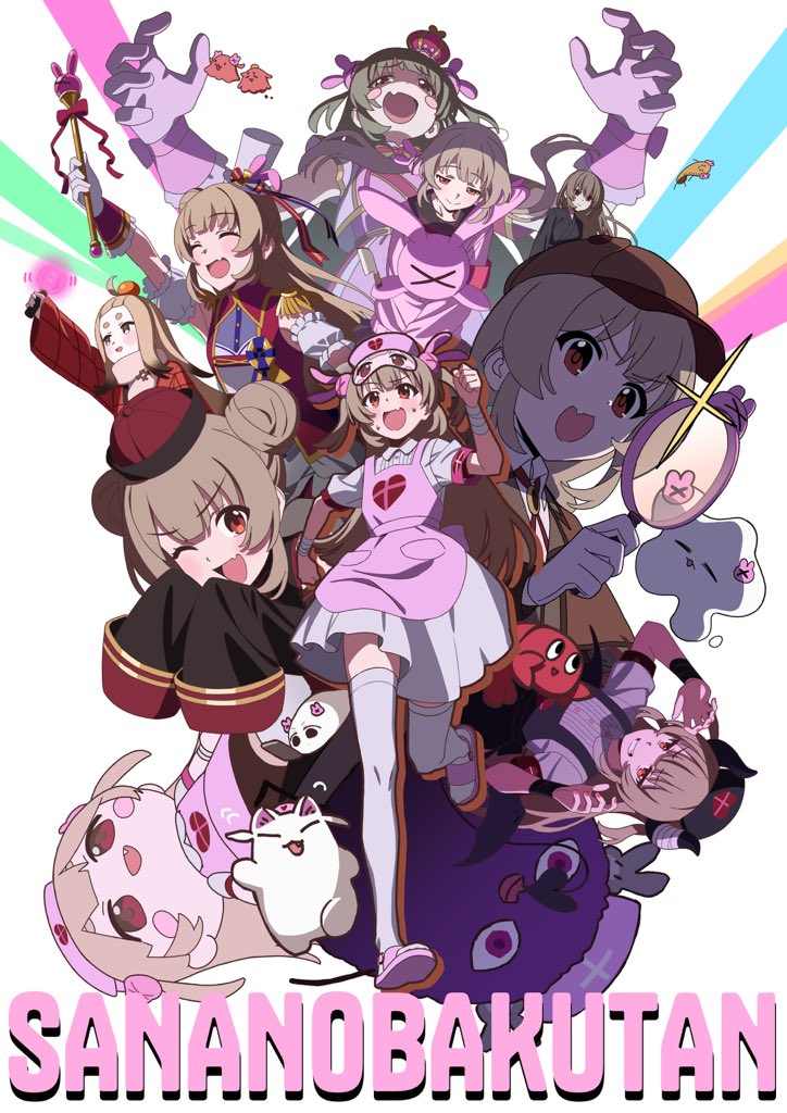 natori sana, saana-kun, and saigou r irori (sana channel) drawn by qumata