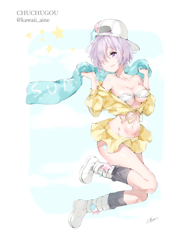 mash kyrielight and bb (fate and 1 more) drawn by chuchugou
