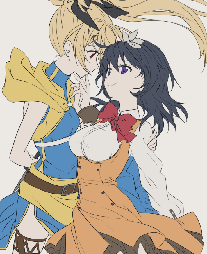 menou and tokitou akari (shokei shoujo no virgin road) drawn by r_reah53