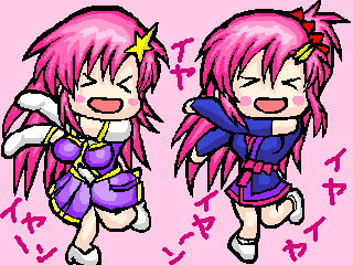 lacus clyne and meer campbell (gundam and 3 more) drawn by aomaguro