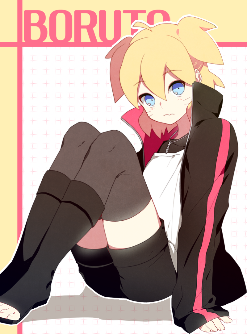 uzumaki boruto (naruto and 1 more) drawn by nipye