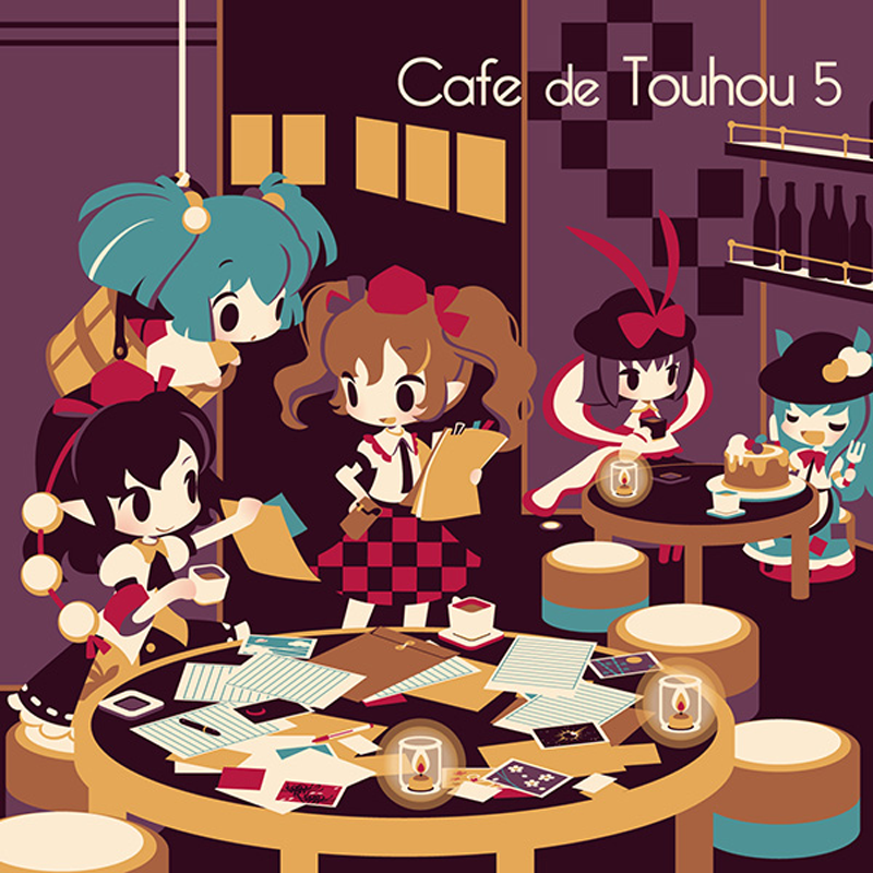shameimaru aya, hinanawi tenshi, himekaidou hatate, nagae iku, and kisume (touhou and 1 more) drawn by shinonoko