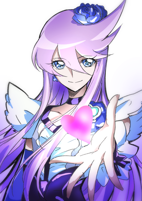 tsukikage yuri and cure moonlight (precure and 1 more) drawn by tsukikage_oyama