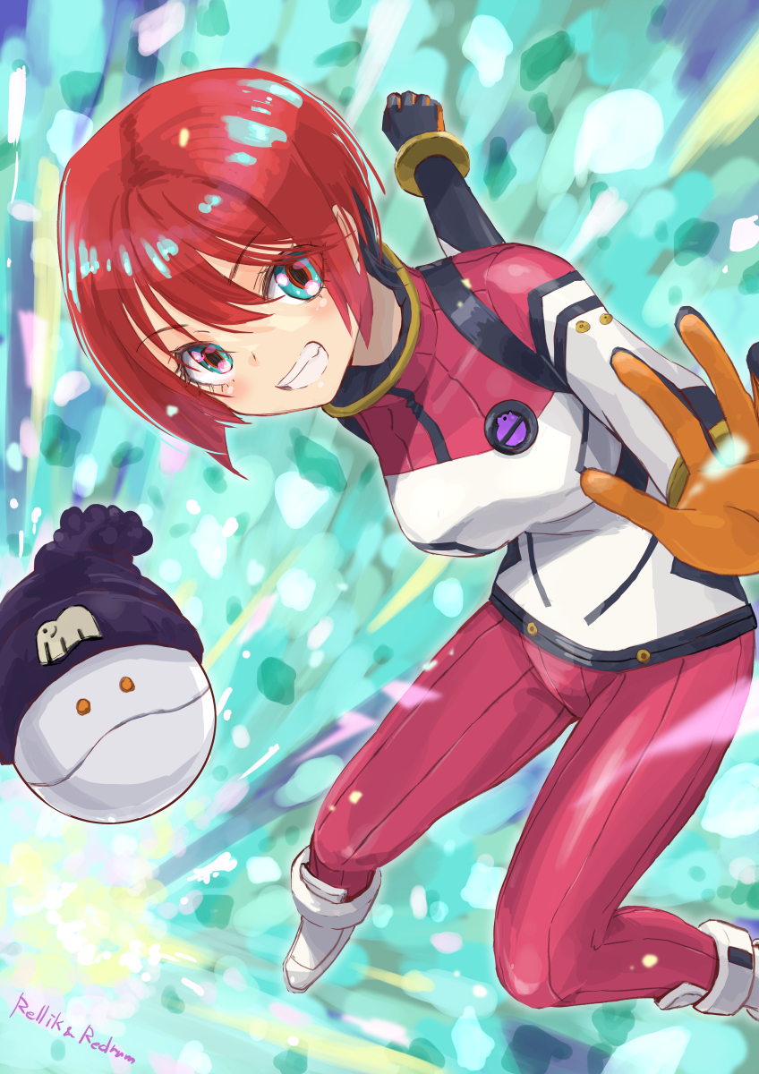 amate yuzuriha and haro (gundam and 1 more) drawn by jun_(rellik_&_redrum)