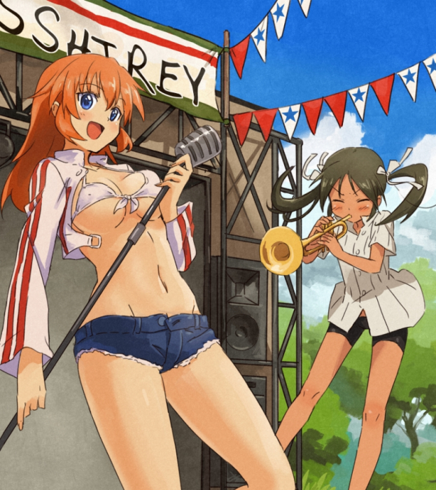 charlotte e. yeager and francesca lucchini (world witches series and 1 more) drawn by shibasaki_shouji