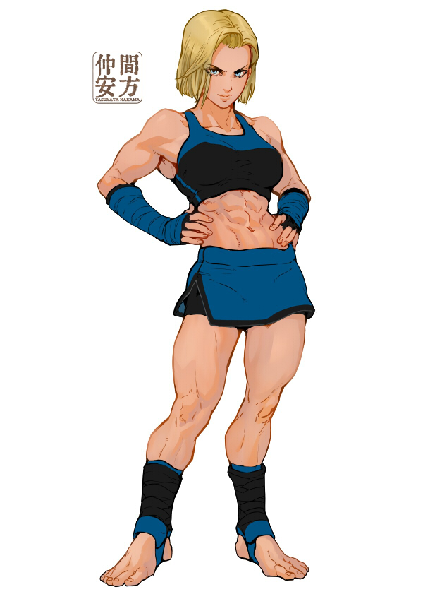 android 18 (dragon ball and 1 more) drawn by nakama_yasukata