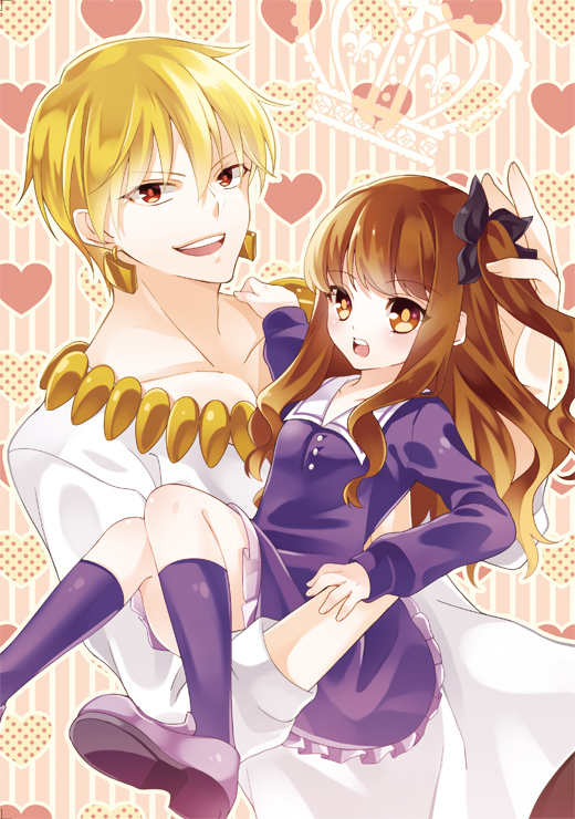 kishinami hakuno and gilgamesh (fate and 2 more) drawn by gogo_mizuki