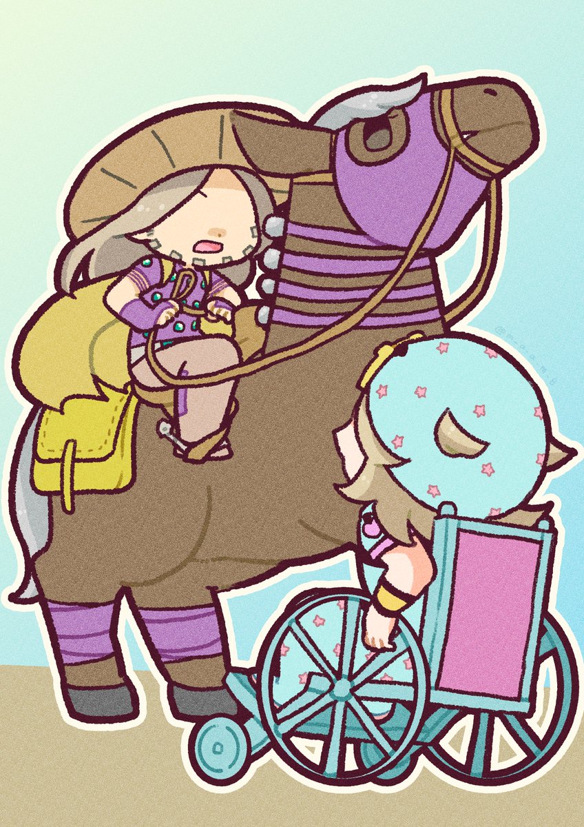 johnny joestar, gyro zeppeli, and valkyrie (jojo no kimyou na bouken and 1 more) drawn by m_a_a_m_8