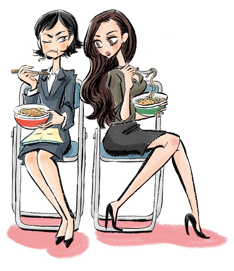 ogashira hiromi and kayoco anne patterson (godzilla and 1 more) drawn by kawamura_nawoko