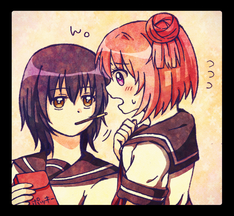 akaza akari and funami yui (yuruyuri) drawn by makino_(cmk_noko)