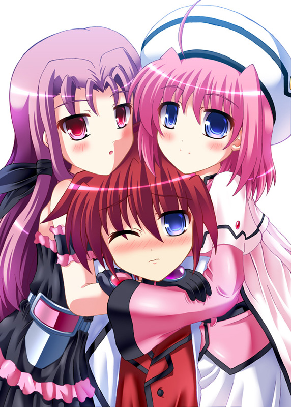 caro ru lushe, erio mondial, lutecia alpine, kerykeion, and asclepius (lyrical nanoha and 1 more) drawn by utanone_shion