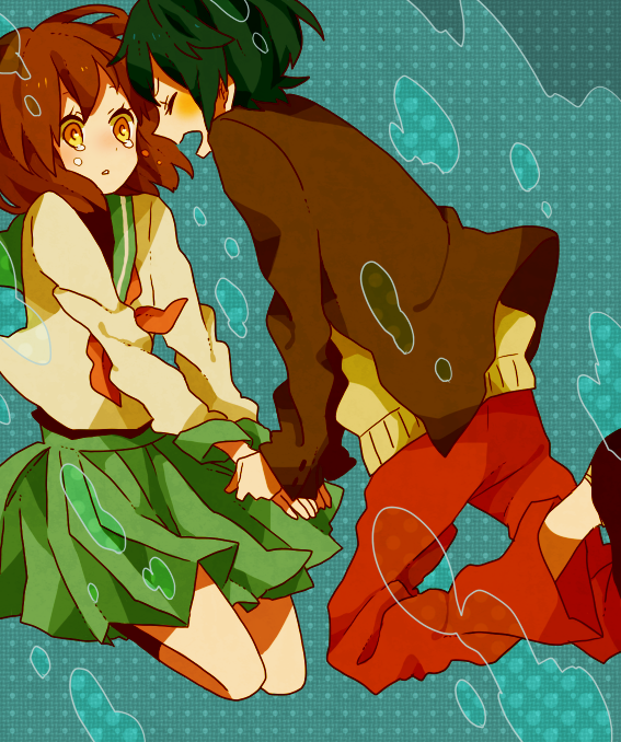 takakura shouma and oginome ringo (mawaru penguindrum) drawn by maco22