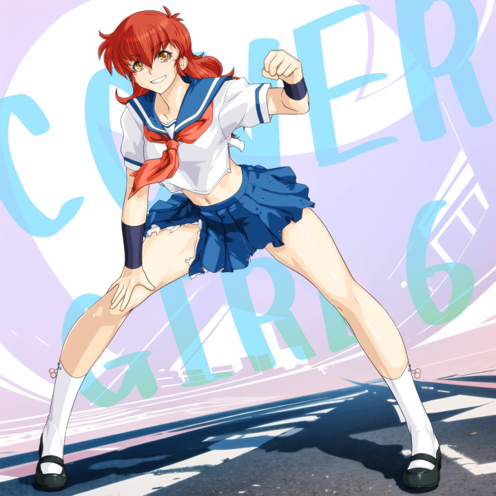 magami eiko (project a-ko) drawn by qkat_(arikawa-dou)