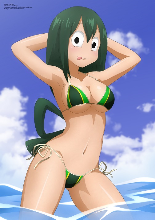 asui tsuyu (boku no hero academia) drawn by zel-sama