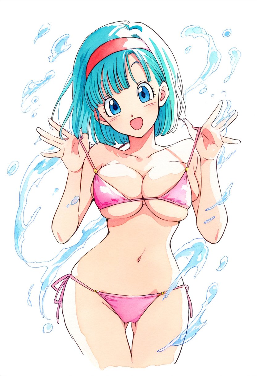 bulma (dragon ball and 1 more) drawn by jei_games