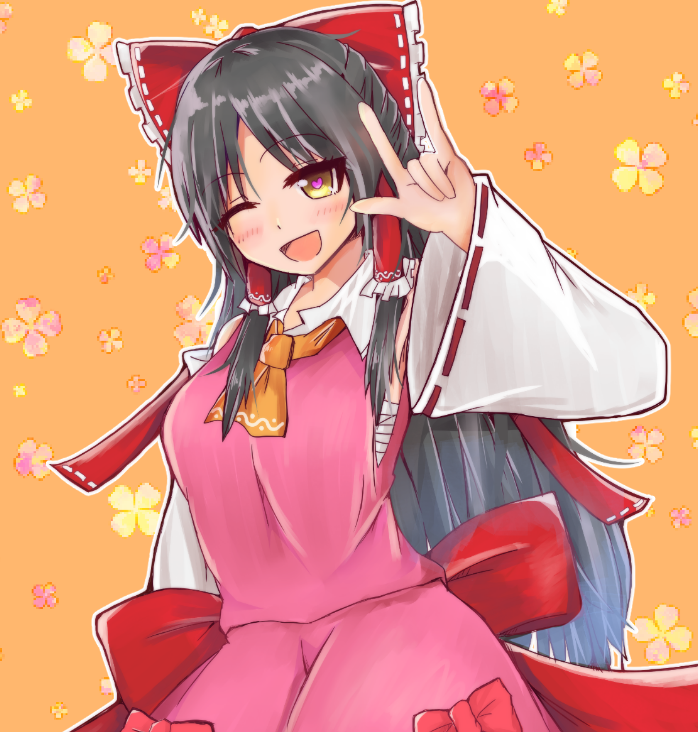 hakurei reimu and sananana (touhou and 1 more) drawn by nnns