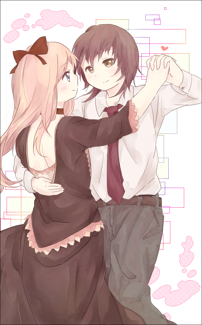toshinou kyouko and funami yui (yuruyuri) drawn by kama_meshi