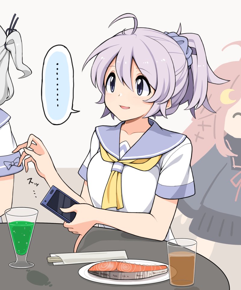aoba, uzuki, and kinugasa (kantai collection) drawn by unadare