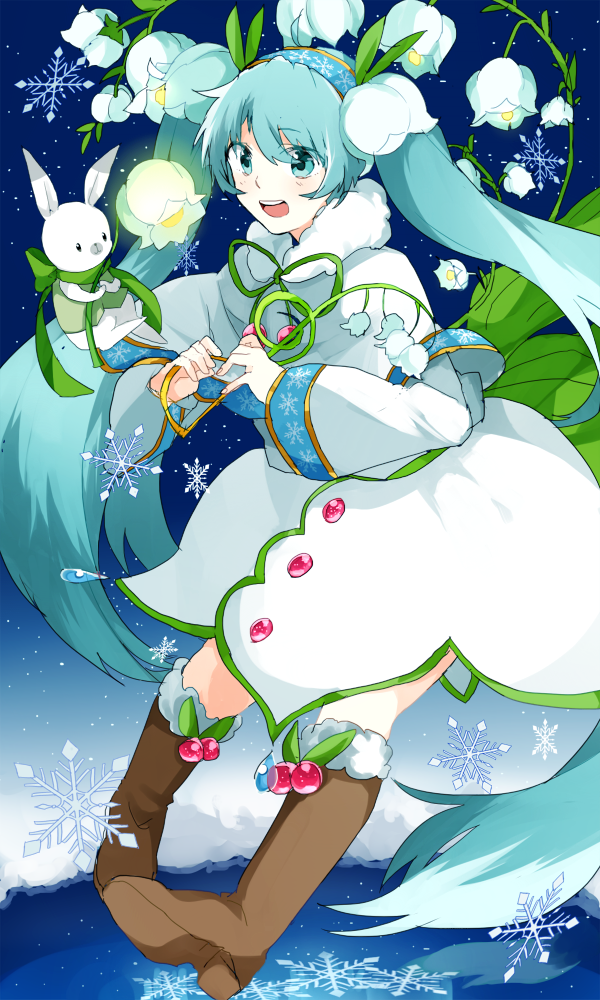 hatsune miku, yuki miku, and rabbit yukine (vocaloid) drawn by enma614_(patidonn)