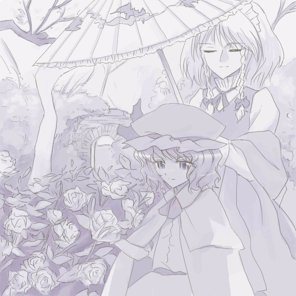 remilia scarlet and izayoi sakuya (touhou) drawn by oisin