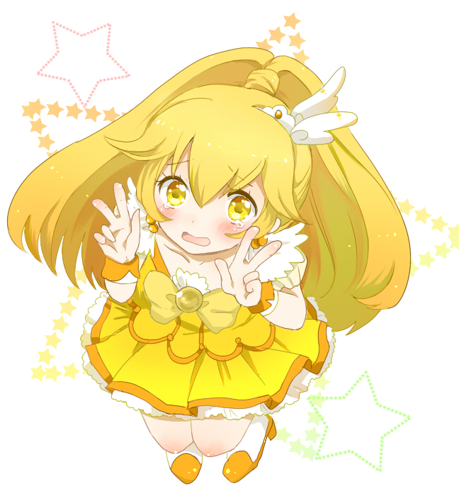 kise yayoi and cure peace (precure and 1 more) drawn by nuka_(nukamochi)
