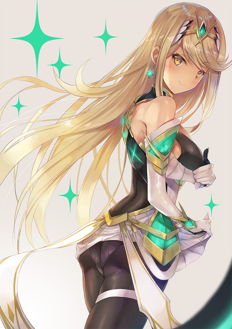 mythra (xenoblade chronicles and 2 more) drawn by inoue_takuya_(tactactak)