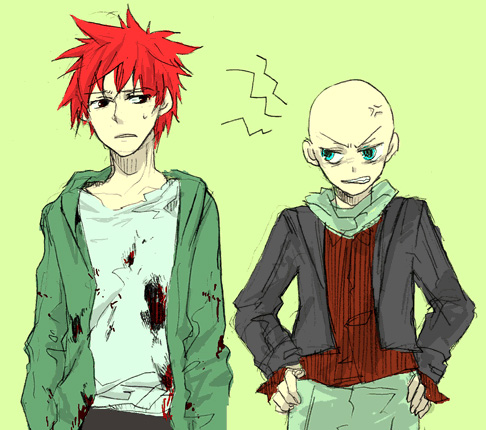 grubitsch grady and kernel fleck (the demonata) drawn by skn_nks
