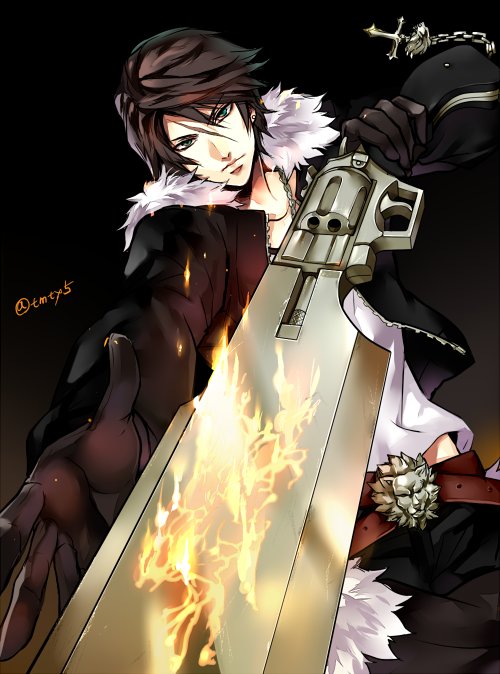 squall leonhart (final fantasy and 1 more) drawn by tama_(tmfy5)